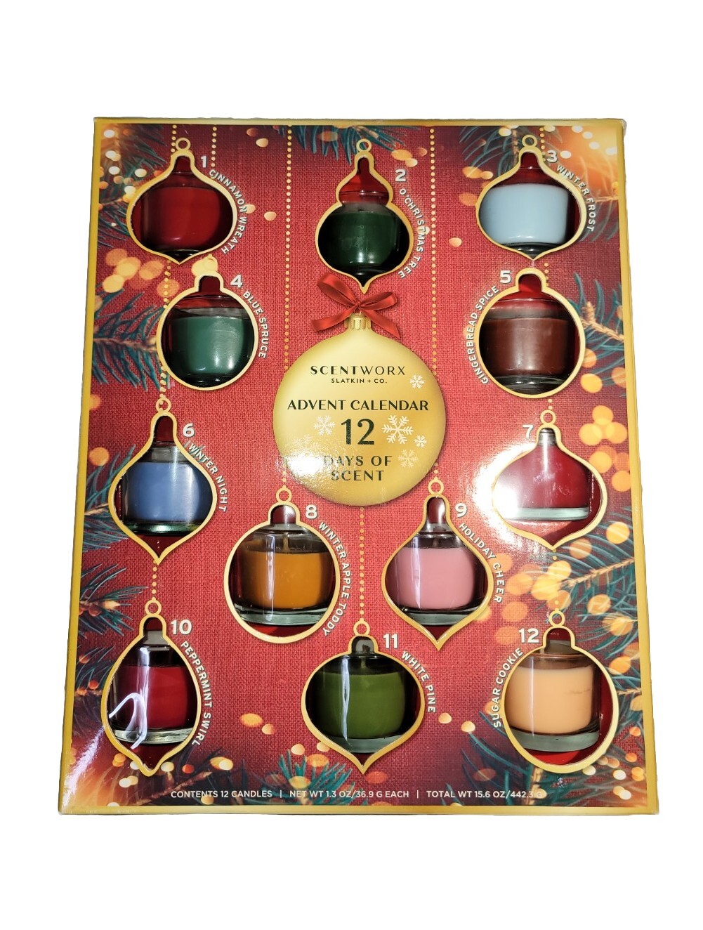ScentWorx by Slatkin & Co. 12 Candles 12 Days of Scent Calendar