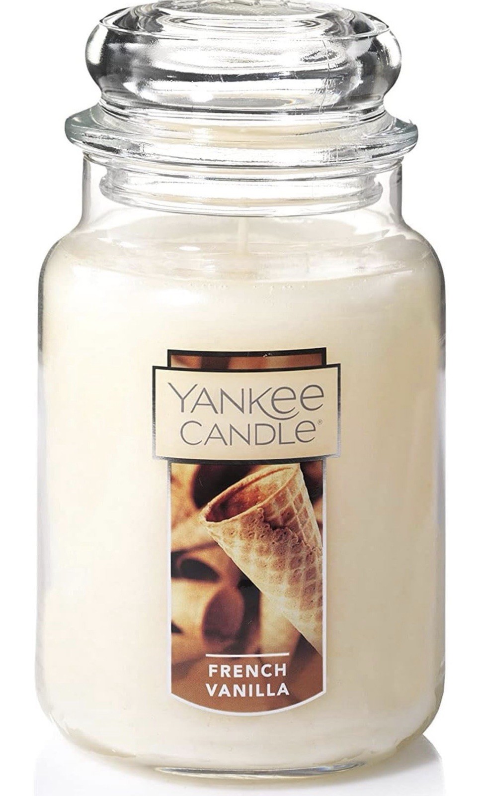 Yankee Candle French Vanilla Scented Classic 22oz Large Jar Single Wick