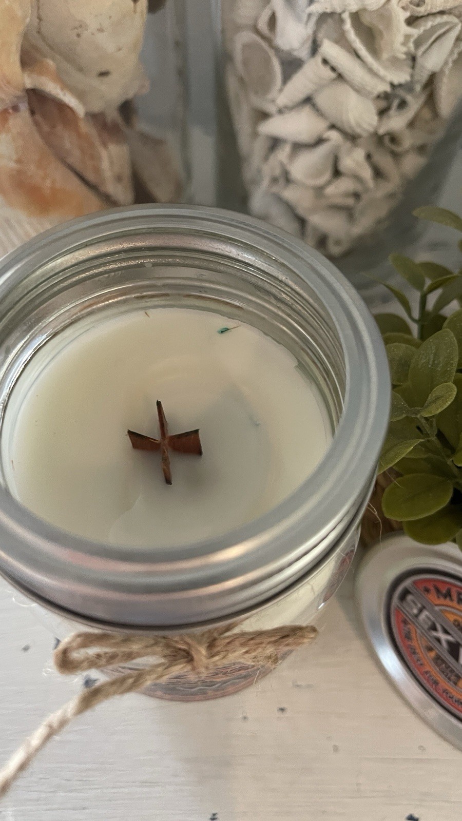 Sex Wax Candle W/ Wood Wick 100% Organic Clean Sustainable Ingredients