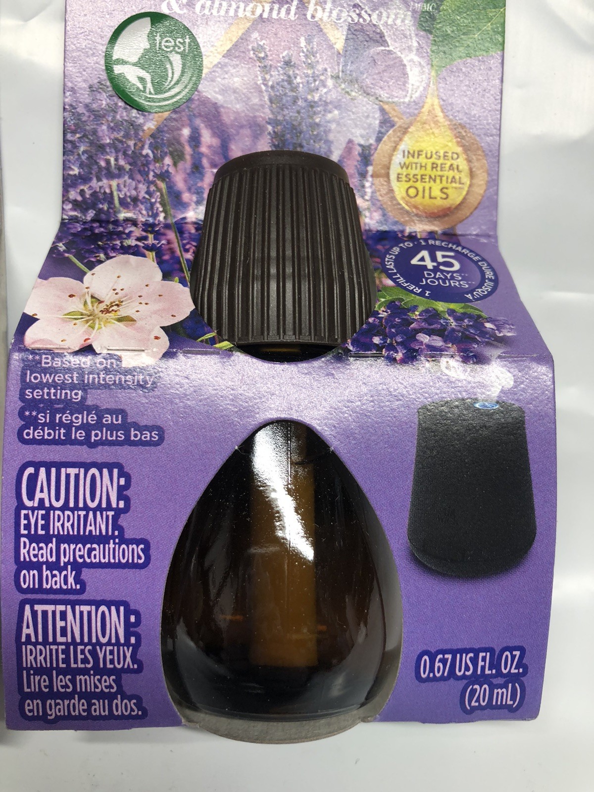 2 Pack Air Wick Essential Mist Lavender & Almond Blossom 0.67 Fl Lasts Up To 45d