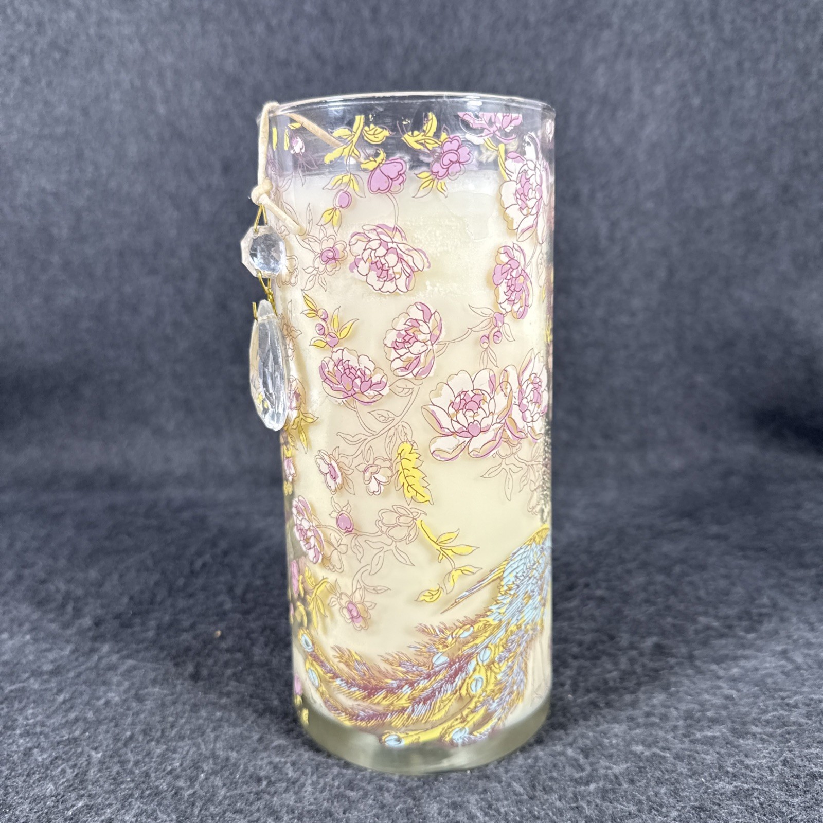 LoLLIA Poppy Nectar No. 036 Luminary Candle Fine Perfumes w/ Crystal NWOB 7.5”
