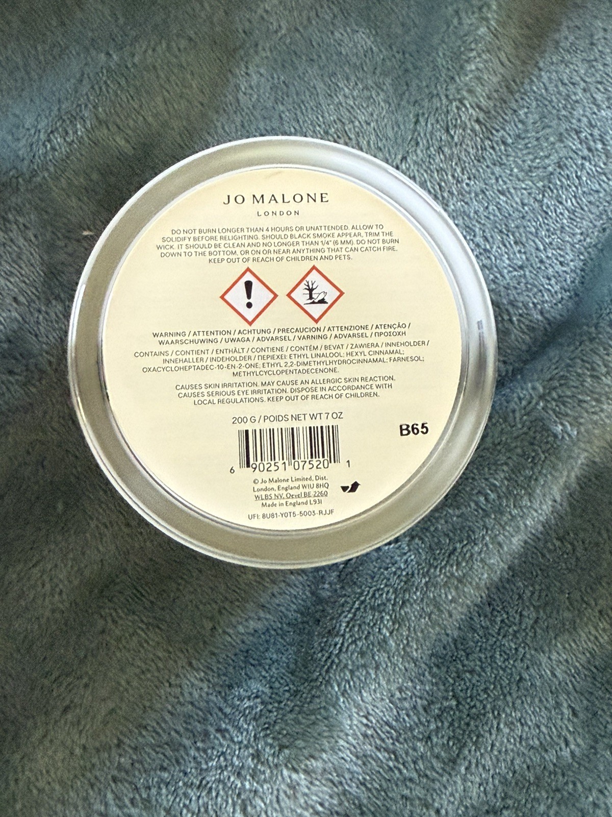 Jo Malone Candle – WILD BLUEBELL – 200g / 7oz Full Size NIB Sealed