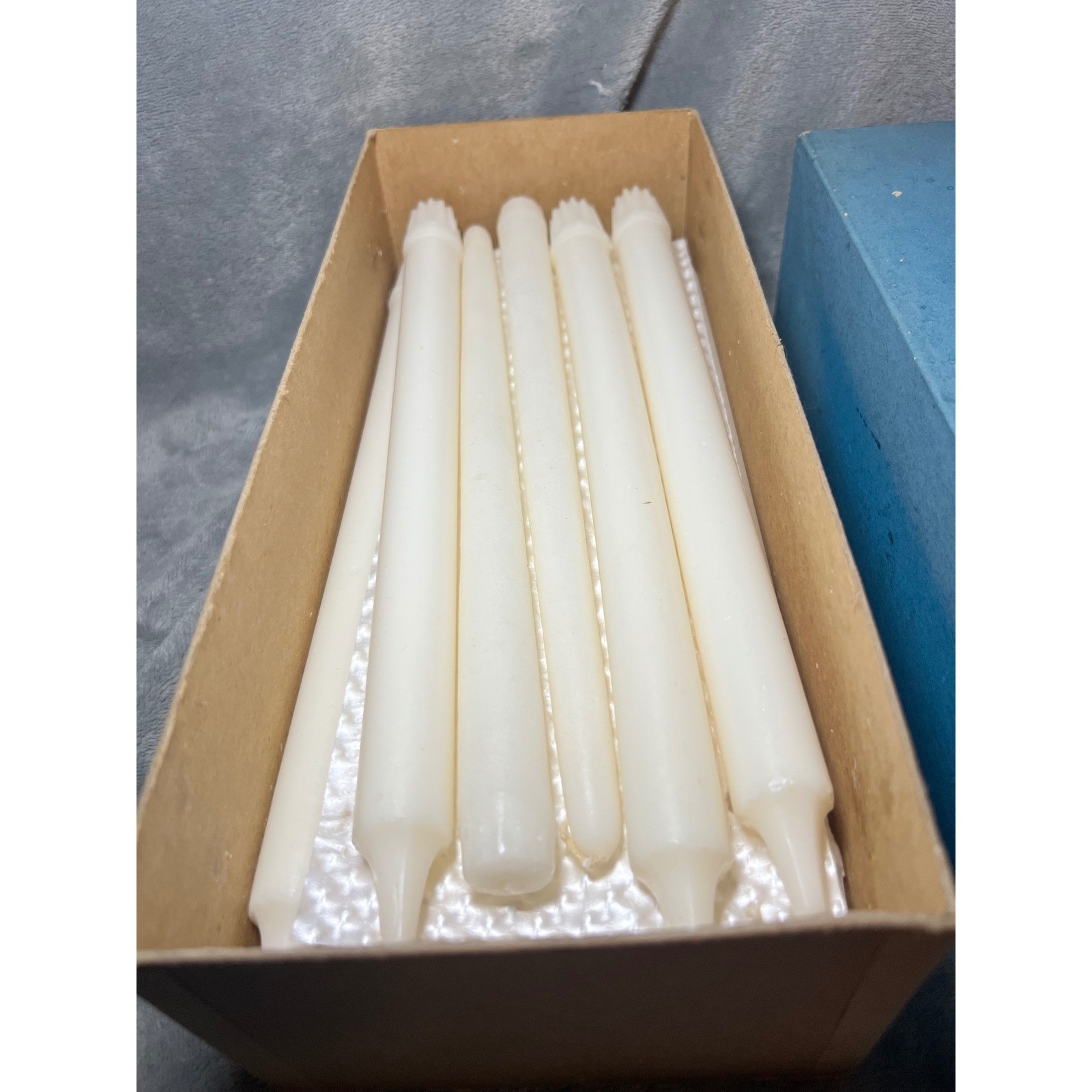 Vintage Will & Baumer Polar Stearine Candles Size 4s Box 17 White 12 In Church