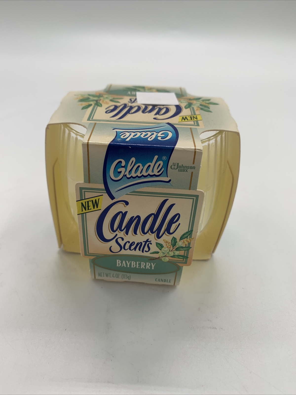Glade Scents Bayberry Candle 4 oz 1997 Made In Canada NOS