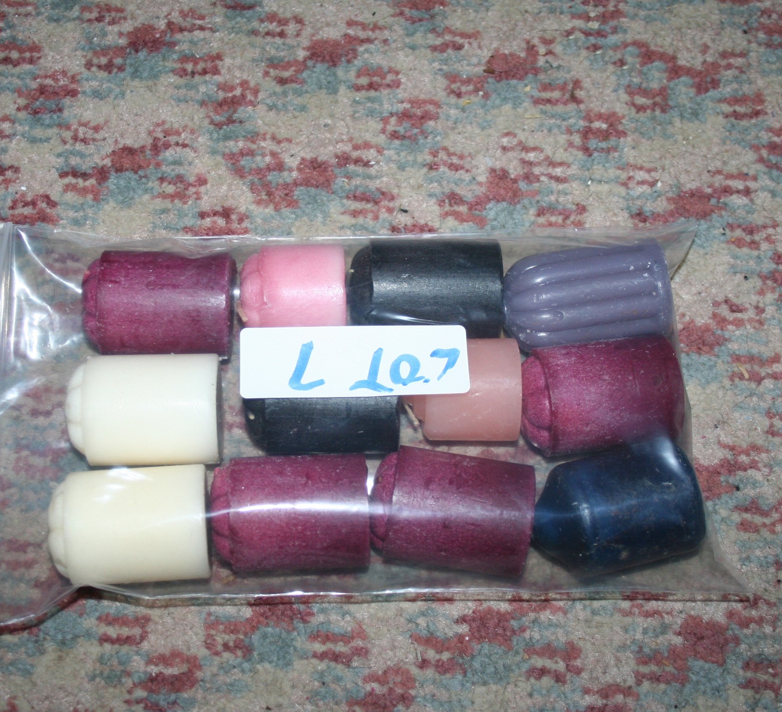 (12) Multi Color Highly Scent Disc.Paraffin Voltive Candle-Lite Early 2000s LT-7