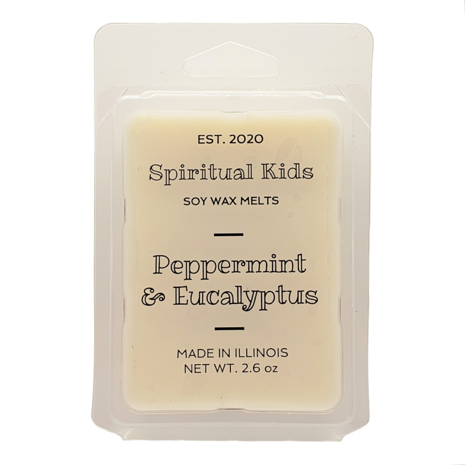 Peppermint & Eucalyptus Soy Wax Melts 2.6oz 6ct Hand Poured Essential Oil