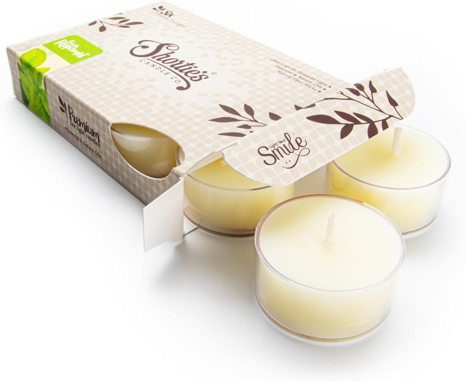 Bayberry Fir Premium Tealight Candles – Highly Scented with Essential Oils – 6