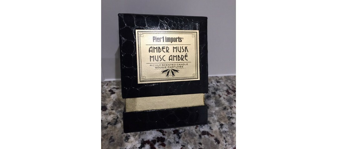 Amber Musk Candle Musc Ambre Richly Scented Bougie Parfumee