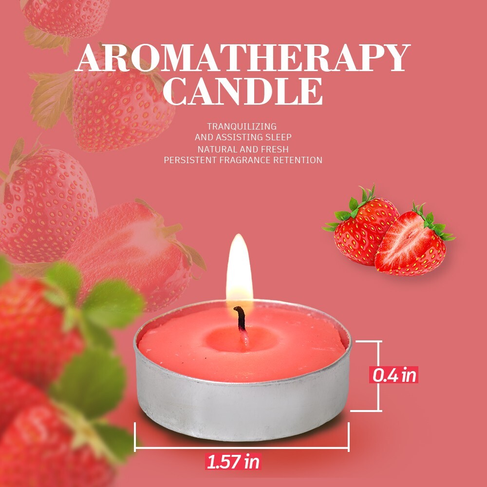 30 Pcs Scented & Unscented Tealight Candles Long Lasting Aromatherapy Candles