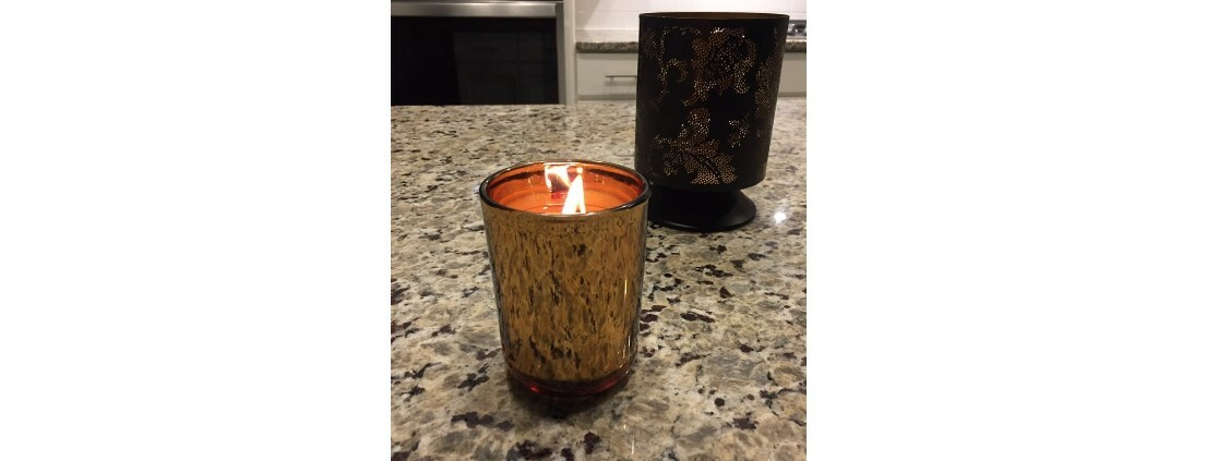 Amber Musk Candle Musc Ambre Richly Scented Bougie Parfumee