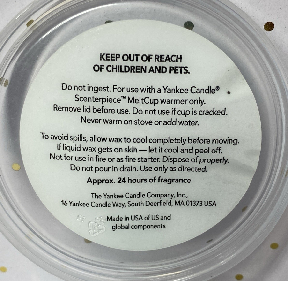 4 Yankee Candle Scenterpiece Easy Meltcup Catching Rays 2.2 oz. 24 Hr. Fragrance