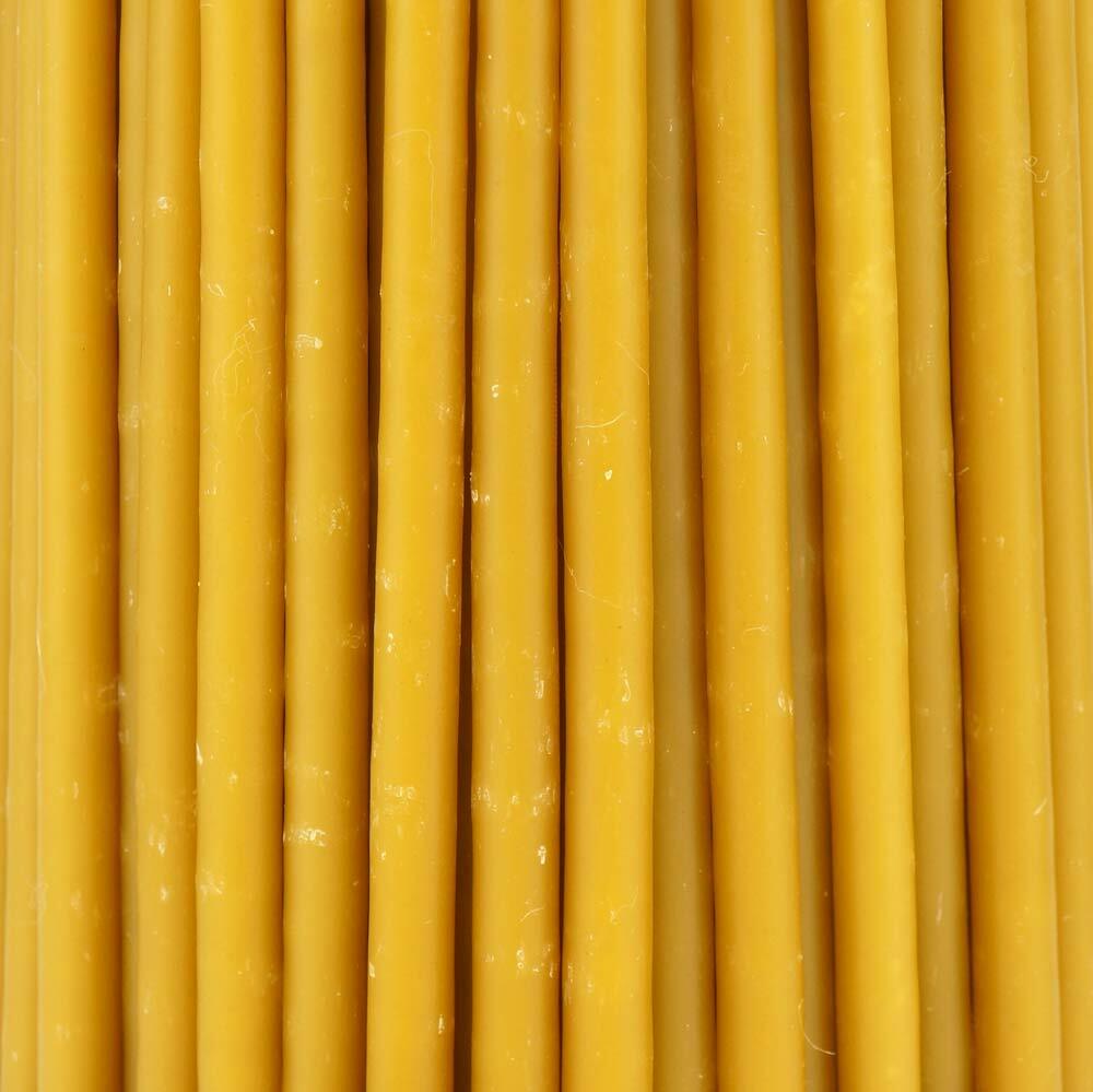 100% Pure Beeswax Taper Church Candles Orthodox Natural Honey Scent 200 pcs 11″