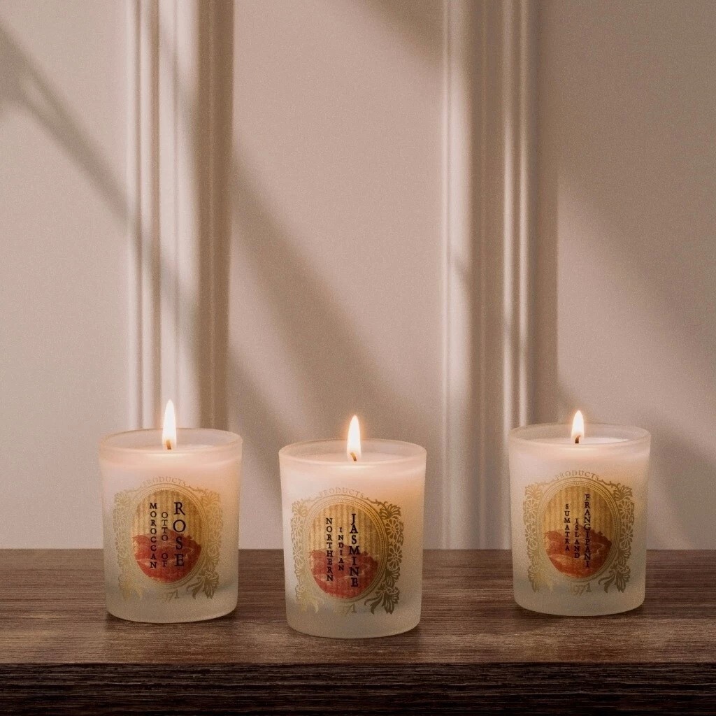 KARMAKAMET Siamese Lemongrass Scented Candle 60g Thai Floral Soy Wax Aromatherap