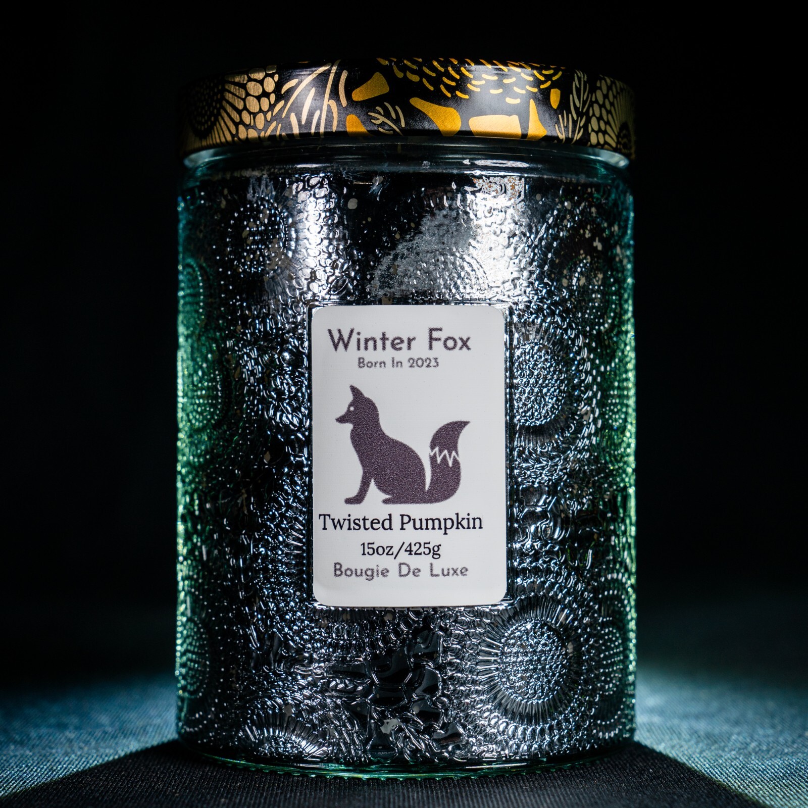 Twisted Pumpkin Fall Candle 15oz | Large Halloween Decor | Winter Fox
