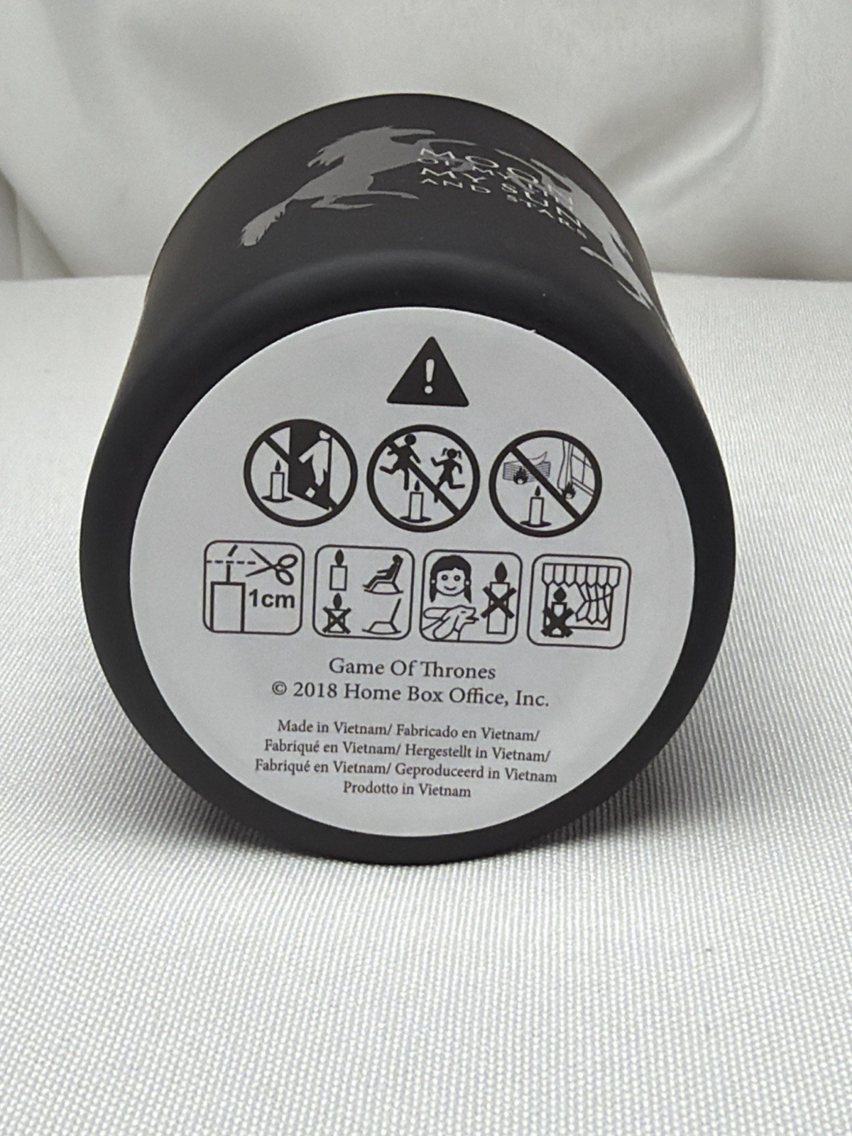 Game of Thrones Moon of My Life Candle Daenerys Quote HBO 3oz 2018 Black Jar