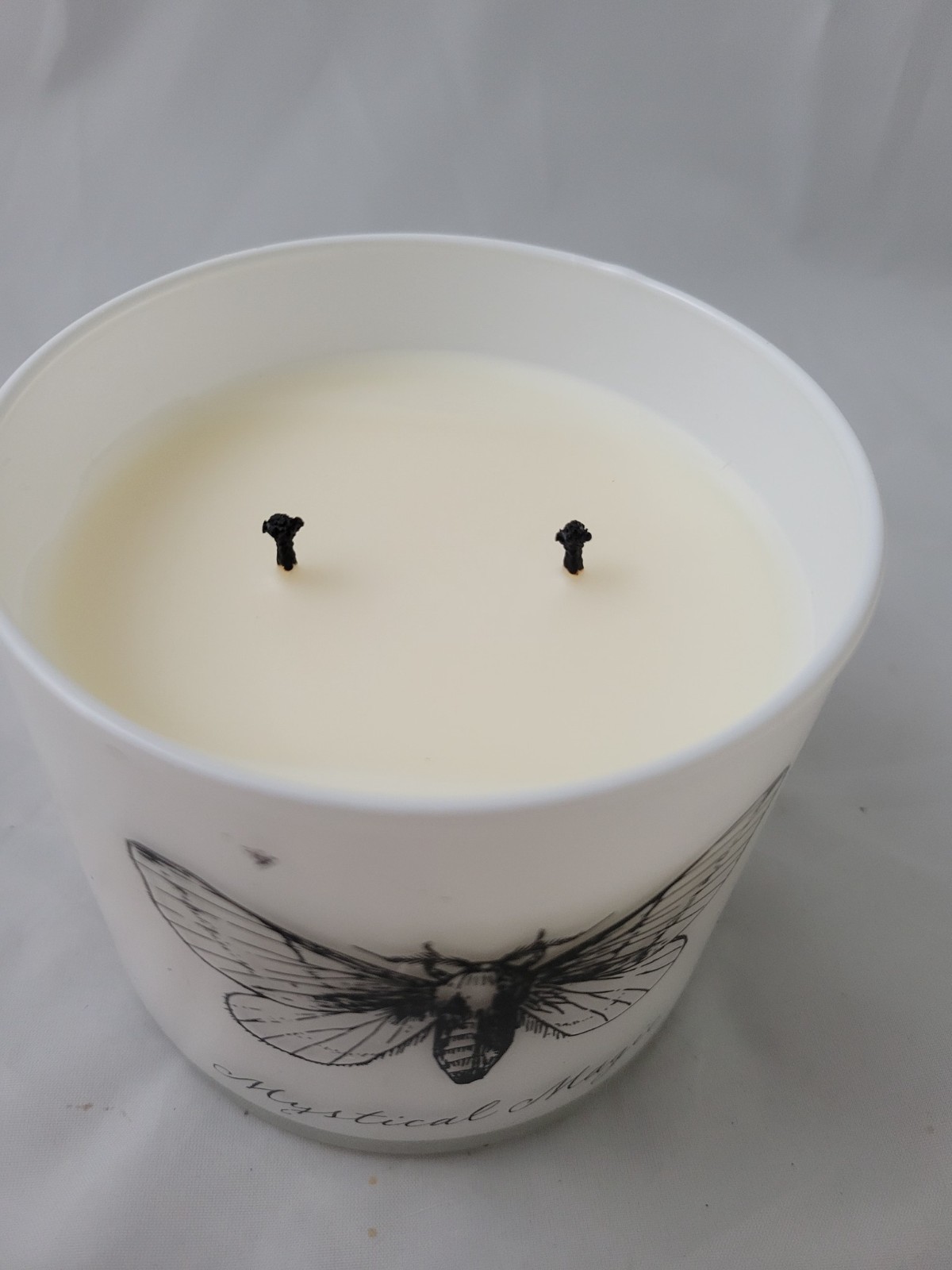Scentsational Candle Mystical Magic 14.5oz VERY RARE Death Moth Halloween Used