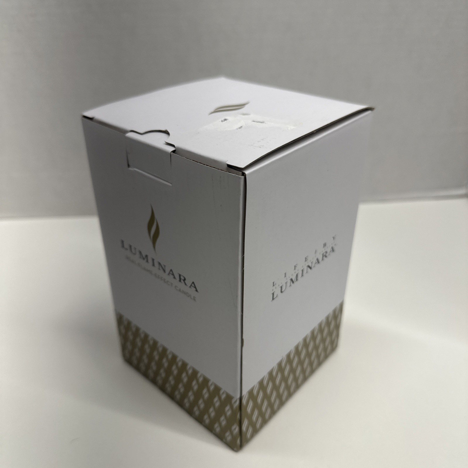 Luminara Candle Real Flame Effect Unscented Flameless Ivory Remote New 5.5” Tall