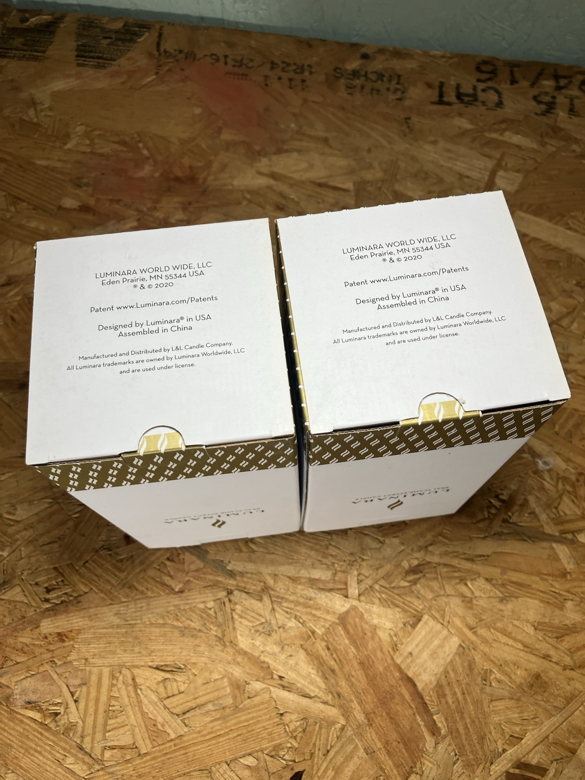 Luminara LU5401 Set of 6 Gray Assorted Pillars 3 sizes Grey – New in Box