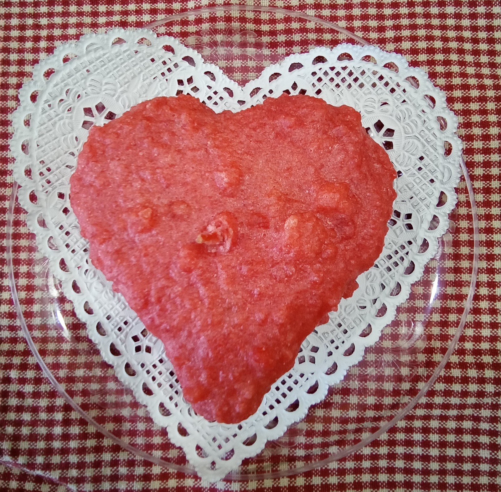 Valentine’s Primitive style Heart Candle handcrafted Scented 4 in. Love romance