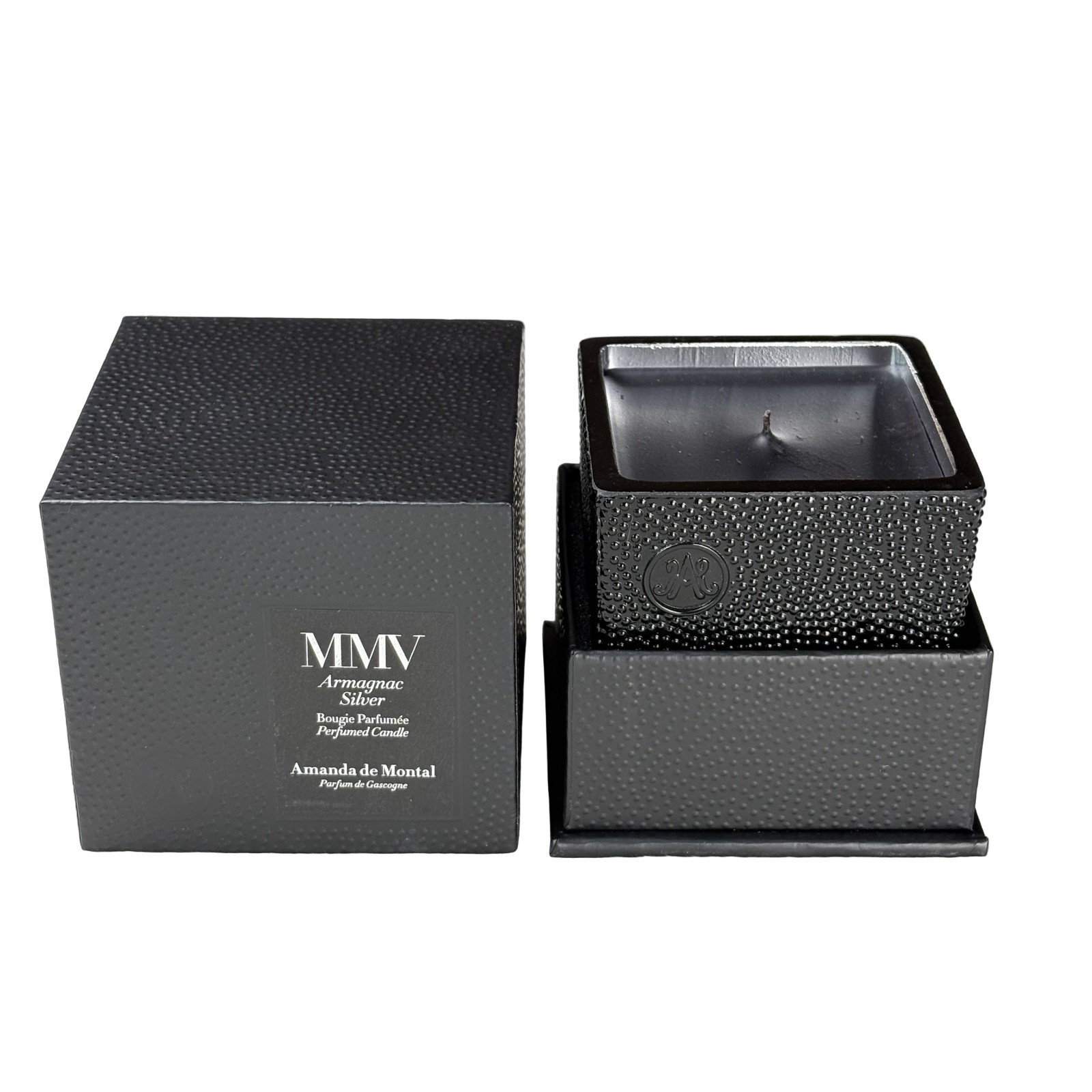 NEW! Amanda de Montal MMV Armagnac Silver 220g Perfumed Scented Luxury Candle