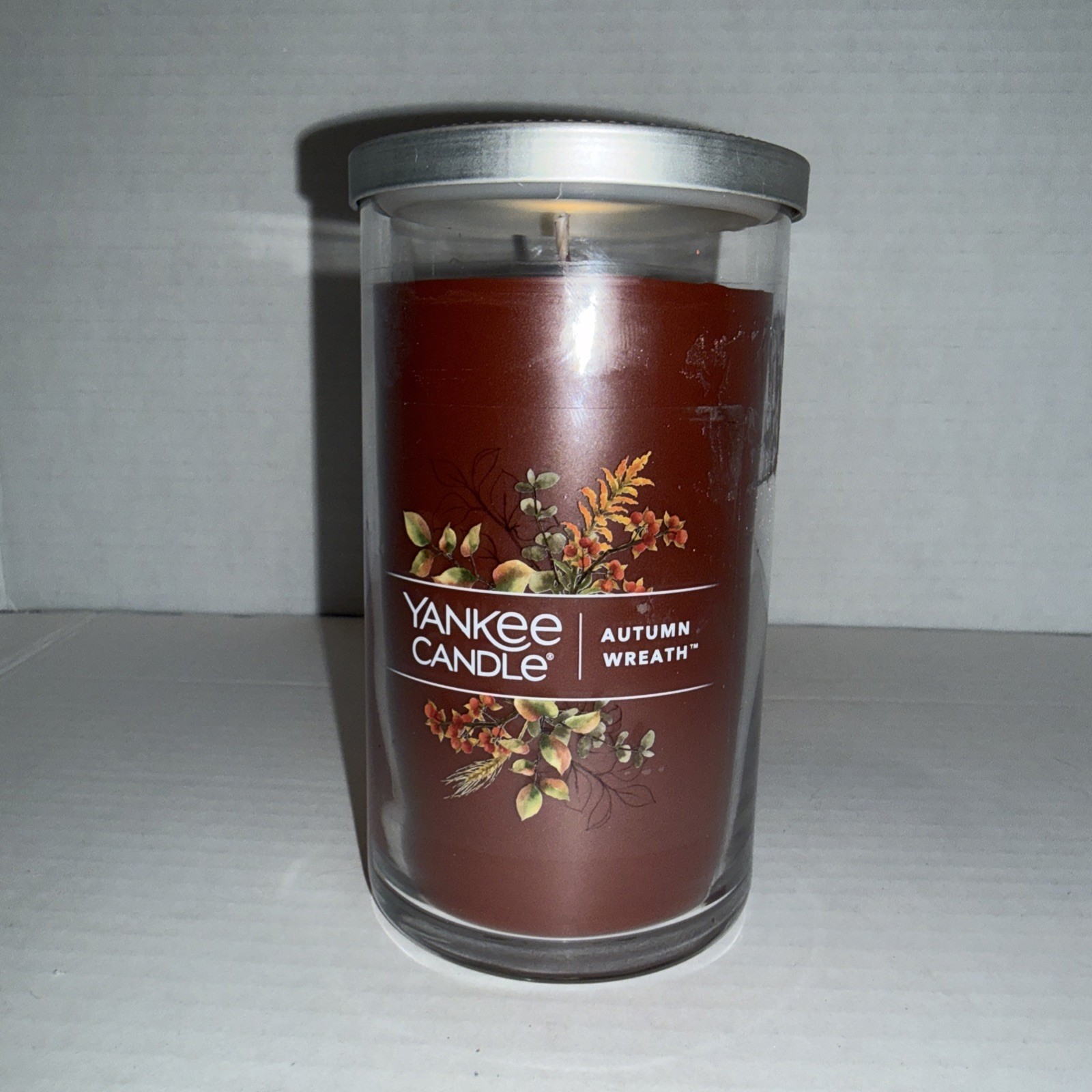 NEW-Yankee Candle AUTUMN WREATH Large 14.25oz.