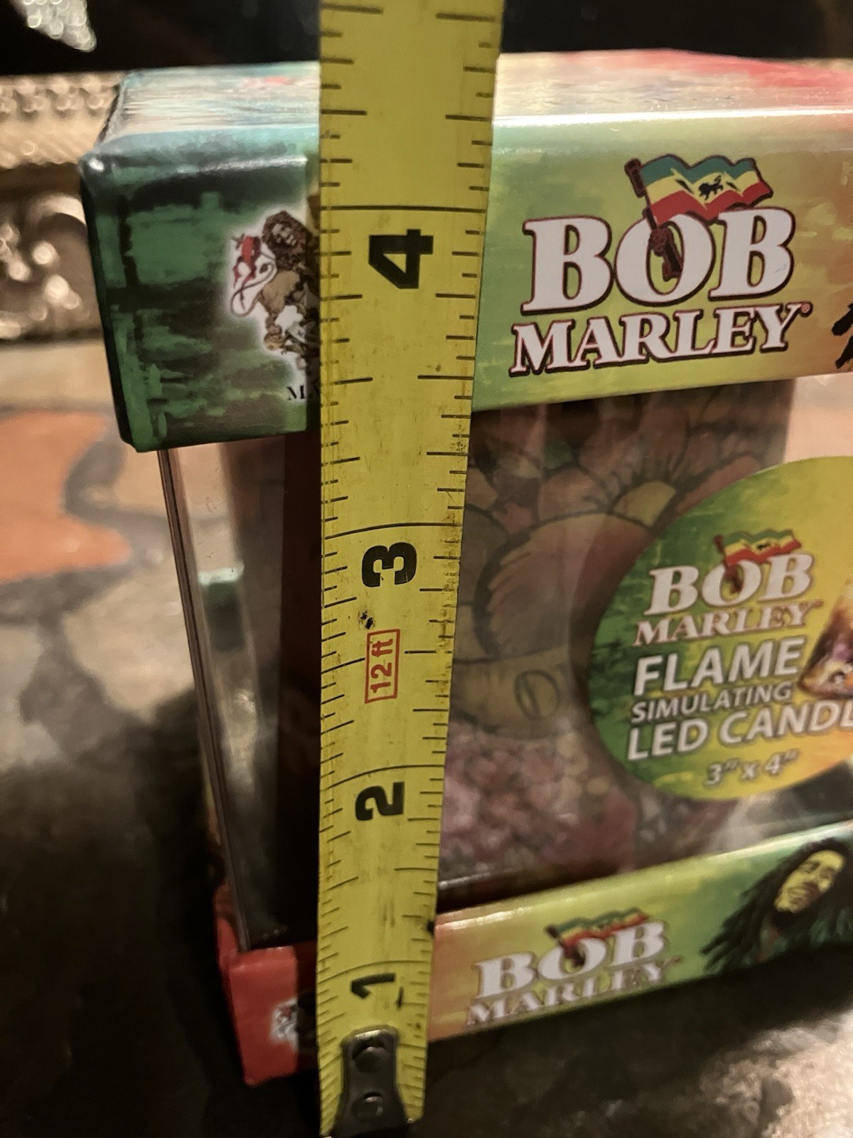 Bob Marley Battery Operated Candle New In Box