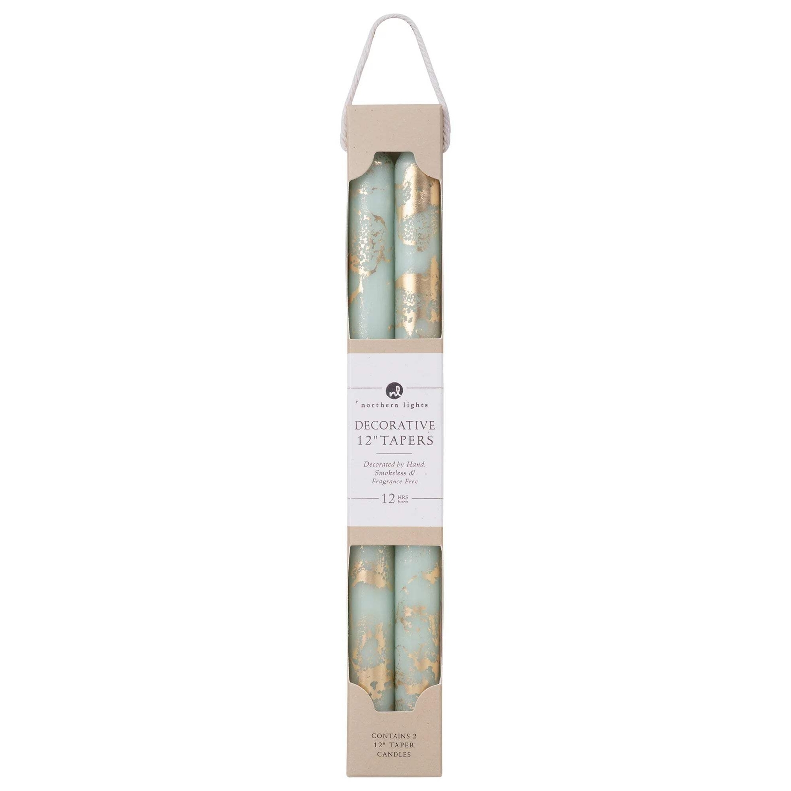 12” Decorative Taper Candle 2-Packs