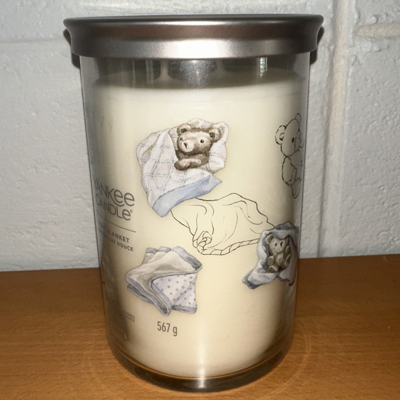 LOT OF 2-NEW-Yankee Candle SOFT BLANKET Large 20oz- 2 WICK