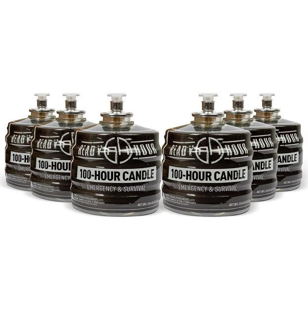 100 Hours Candle Safe Clean-Burning Odorless & Smokeless Emergency Long Term Use