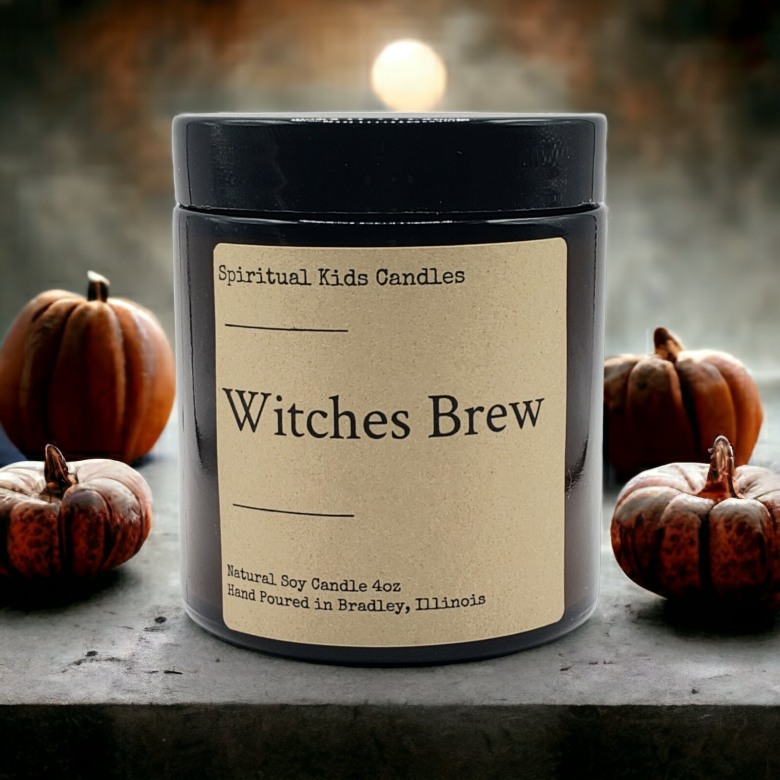 Witches Brew Soy Candle 4oz 20-25 Hours Poured with All Natural Soy Wax