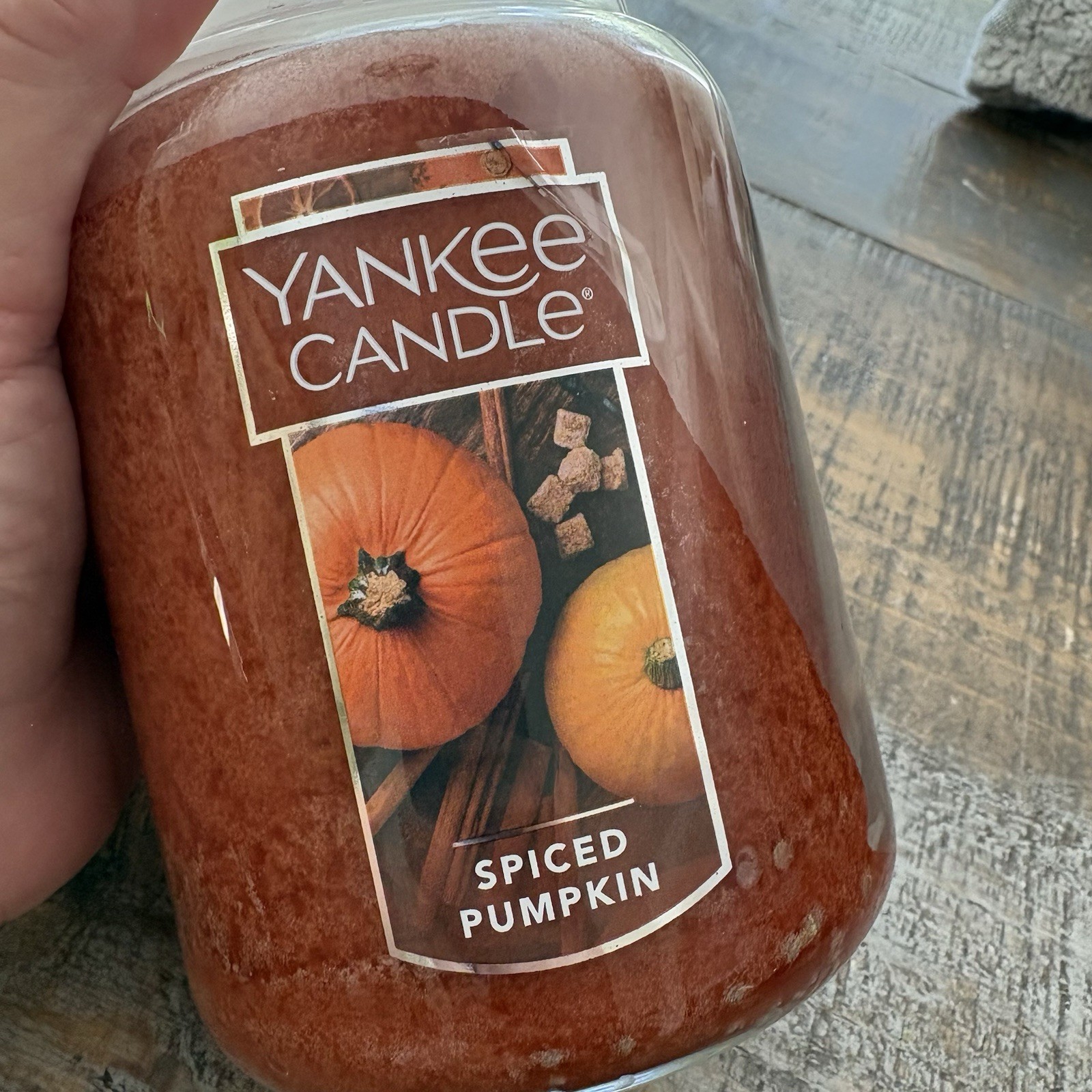 Yankee Candle Spiced Pumpkin 22oz Fall Halloween Autumn Spicy