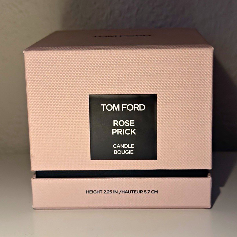 TOM FORD Rose Prick Scented Candle Pink Glass Jar Small 2.25in w/ Box
