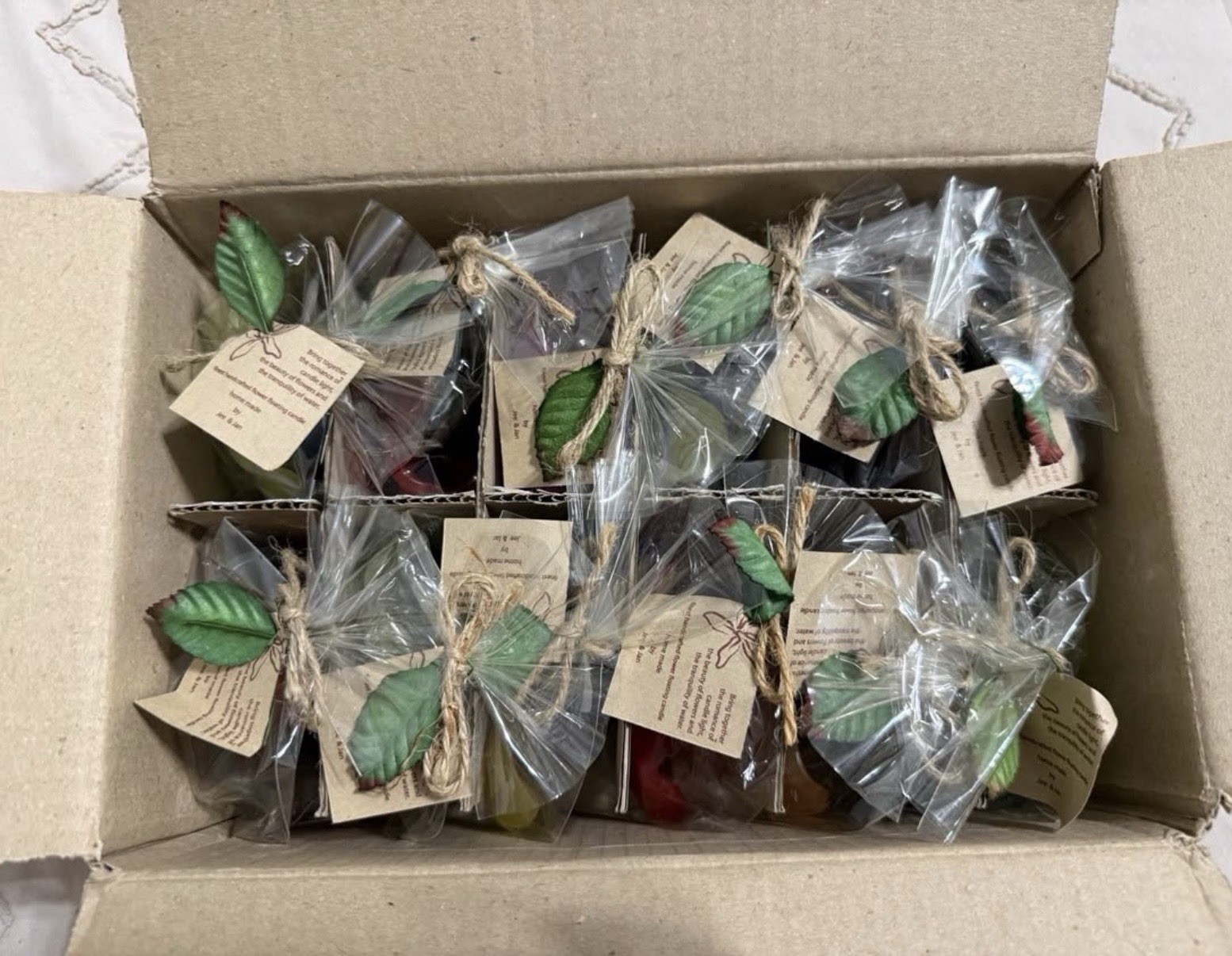 Multi Color Floating Candles Set of 12
