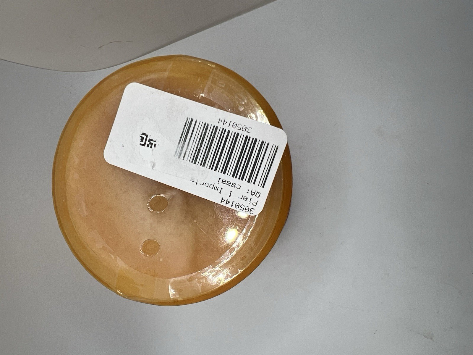 NEW Pier 1 Pillar Candle Ginger Peach Candle 3×4 Sealed Discontinued