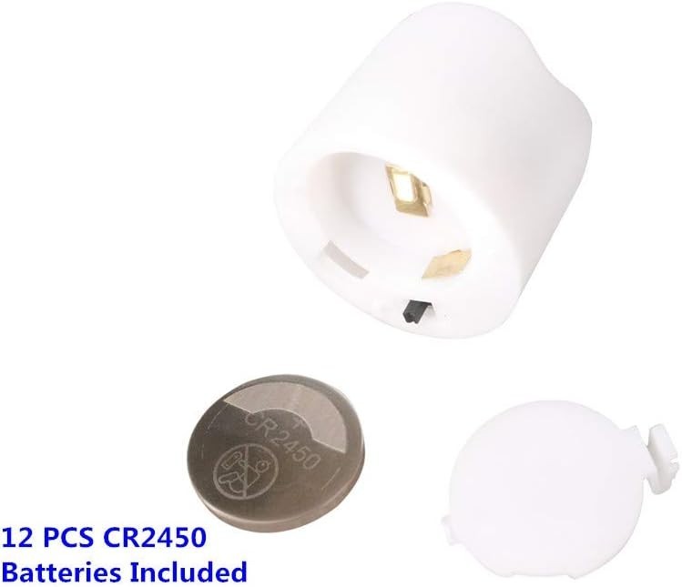 Flickering Flameless Fake LED Tea Lights with Dual Remotes, Dimmable Steady &…