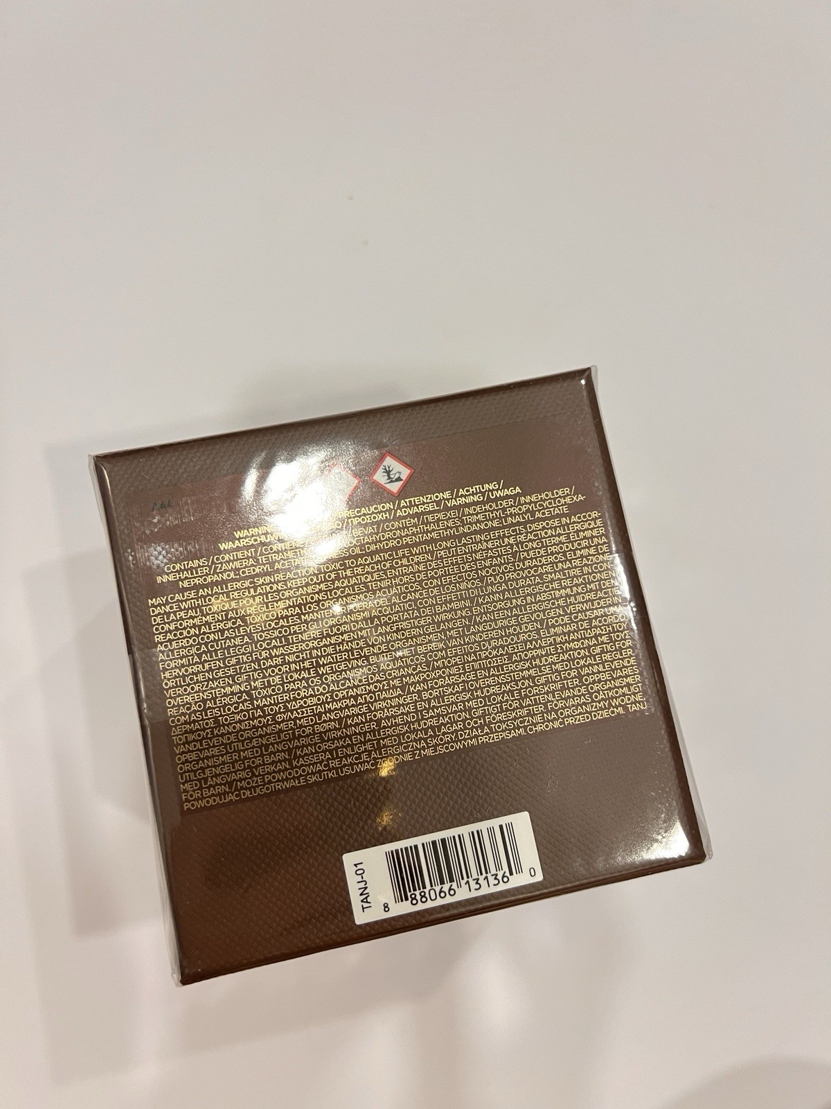 Tom Ford Ebene Fume Candle Bougie Height 2.25 In / 5.7 cm New, Sealed