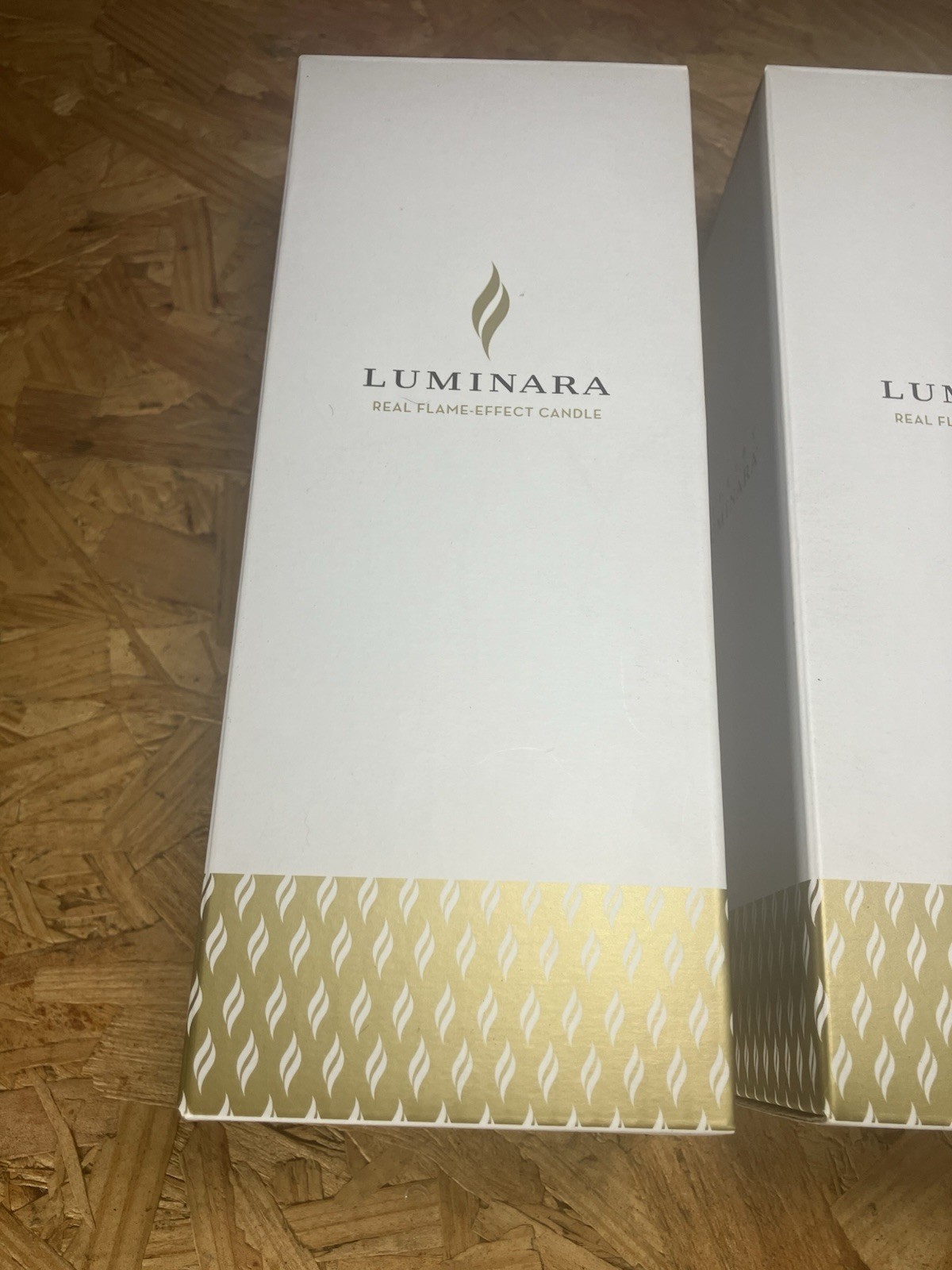 Luminara LU5401 Set of 6 Gray Assorted Pillars 3 sizes Grey – New in Box
