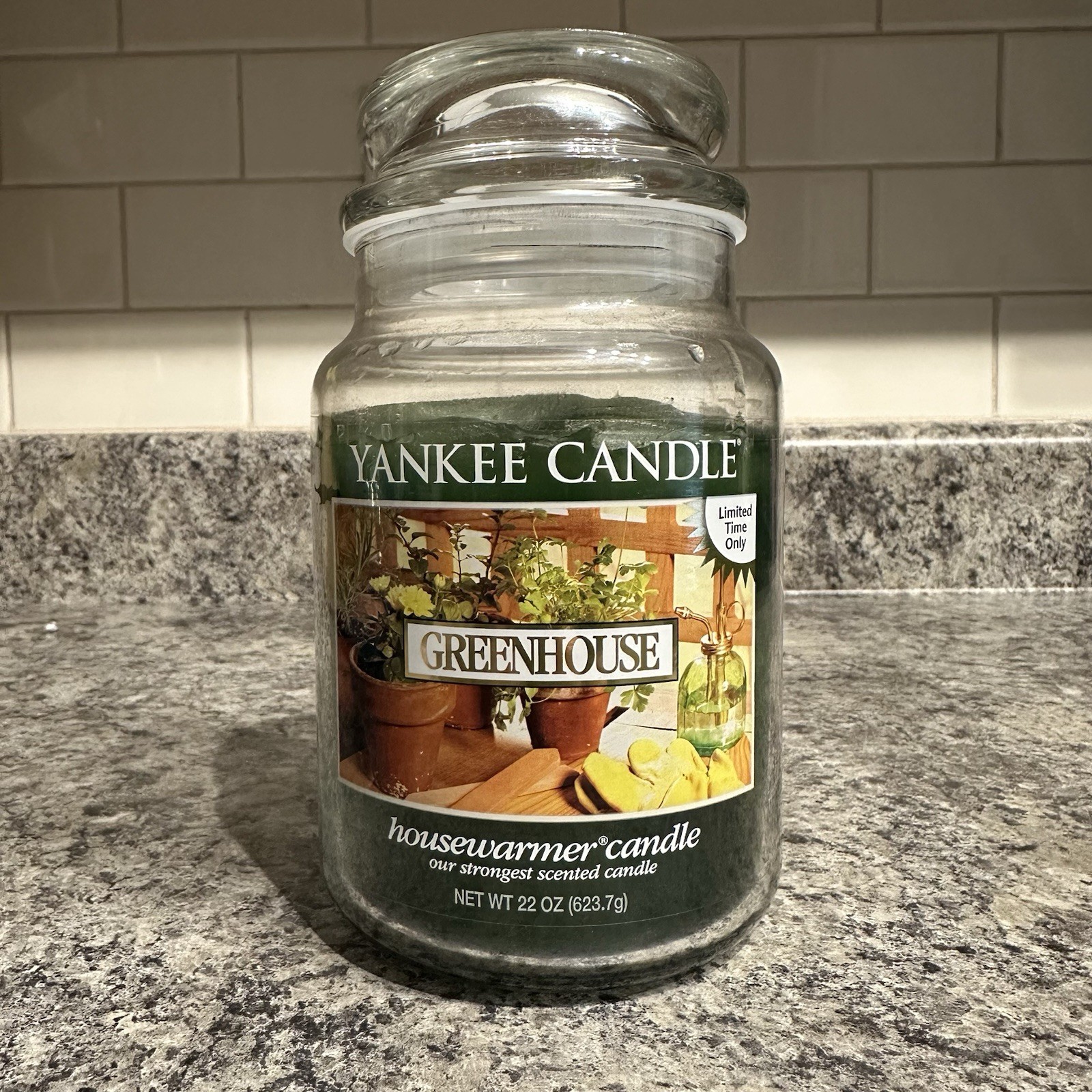 Yankee Candle Greenhouse Large Jar Candle Housewarmer 22oz Retired Used