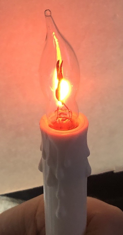 Window Flickering Candle Light Metal Based Lot 7 No Bulbs (4) Roman Electric