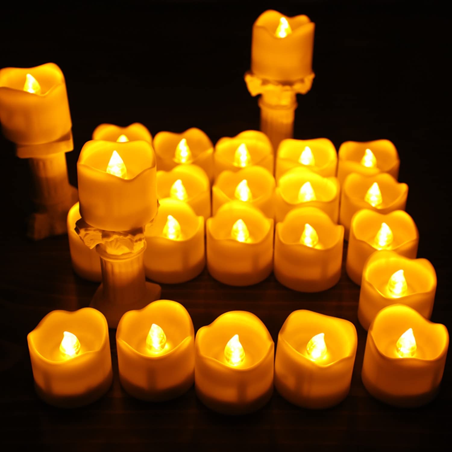 Flameless Votive Candles with Remote Control,CR2450 Battery Operated Tea Ligh…