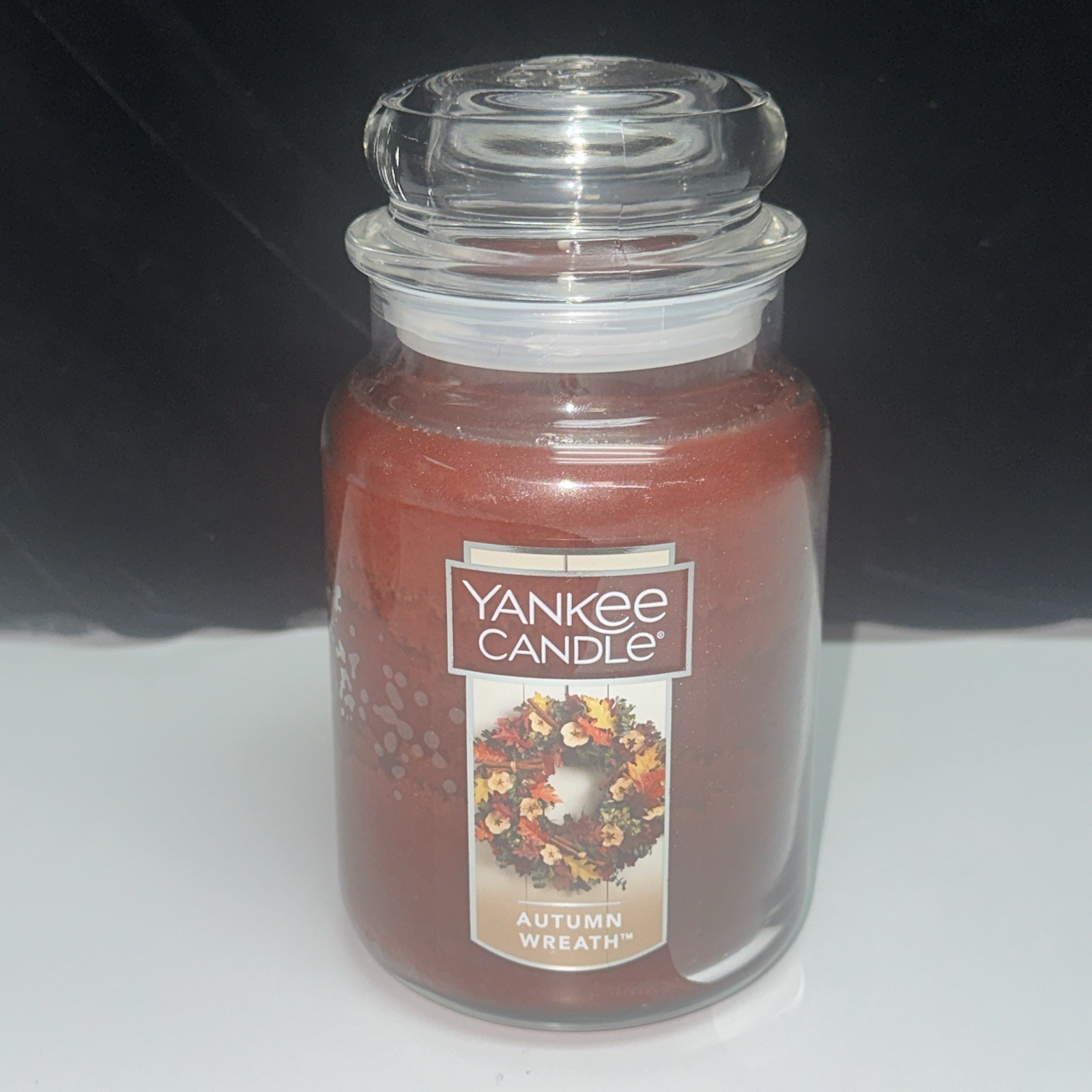 LOT OF 2-NEW-Yankee Candle AUTUMN WREATH Large Jar 22oz