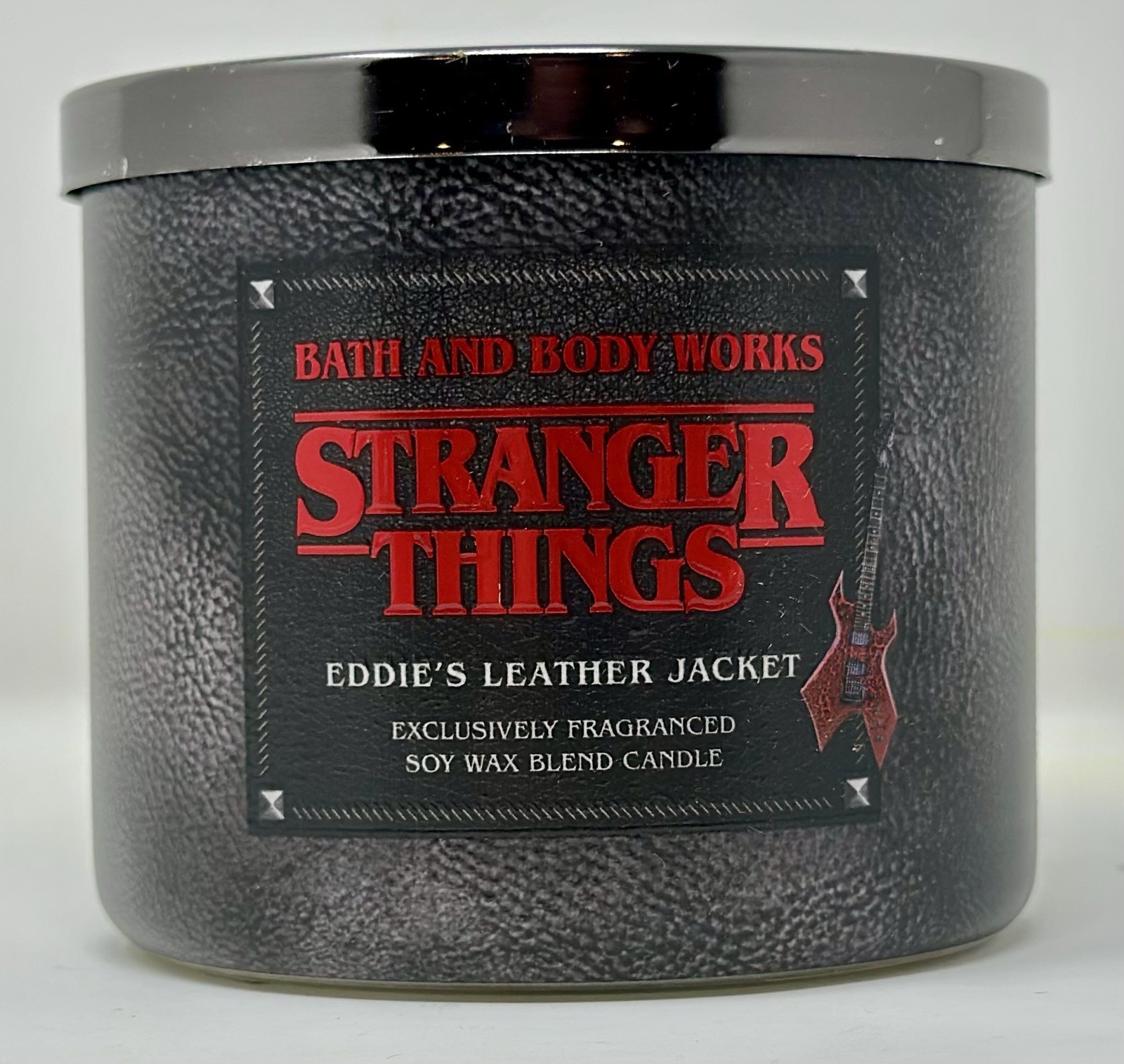 Bath & Body Works Stranger Things Eddie Leather Jacket Candle 22oz 3-wick
