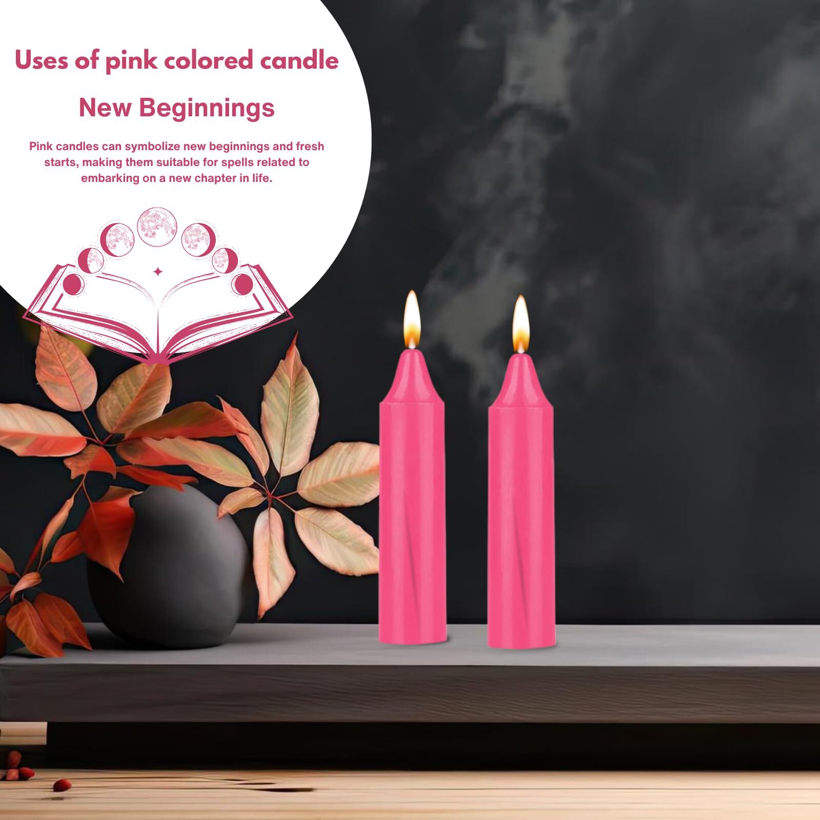 40 Assorted Colors Spell and Chime Candles for Rituals Birthdays Altar