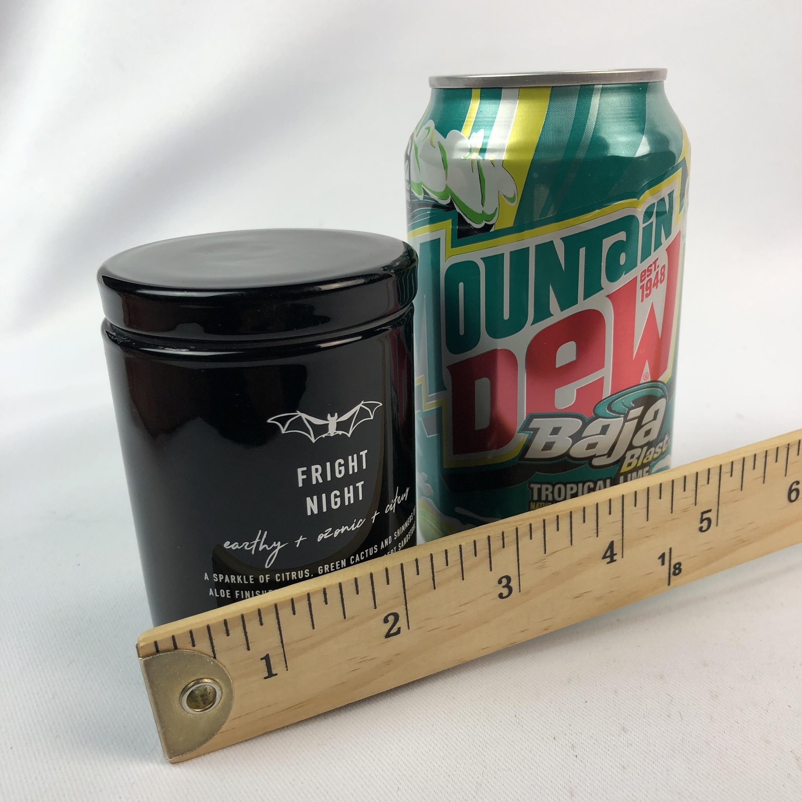 DW Home Fright Night Single Wick Candle Black Jar Mini 3.8 Oz Citrus Scented