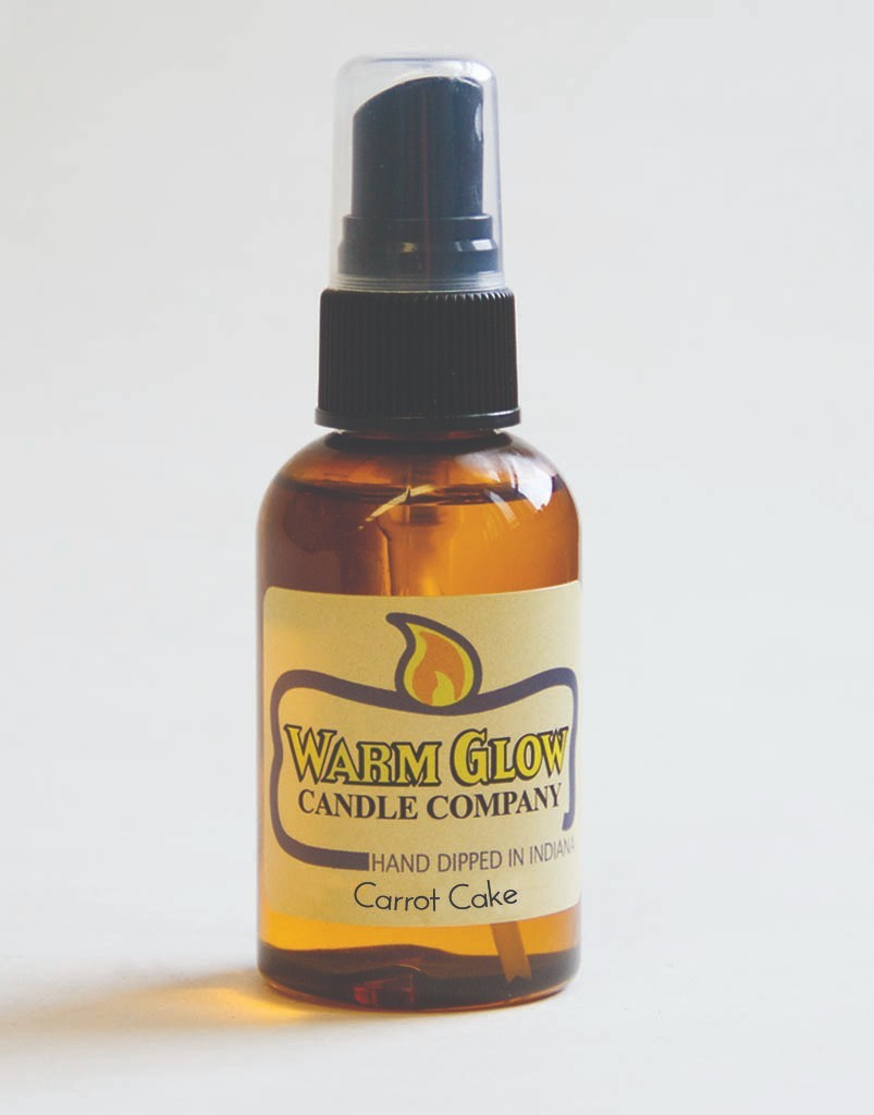 Warm Glow Candle Carrot Cake Atomizer Fragrance Spray Scent Oil 2 oz