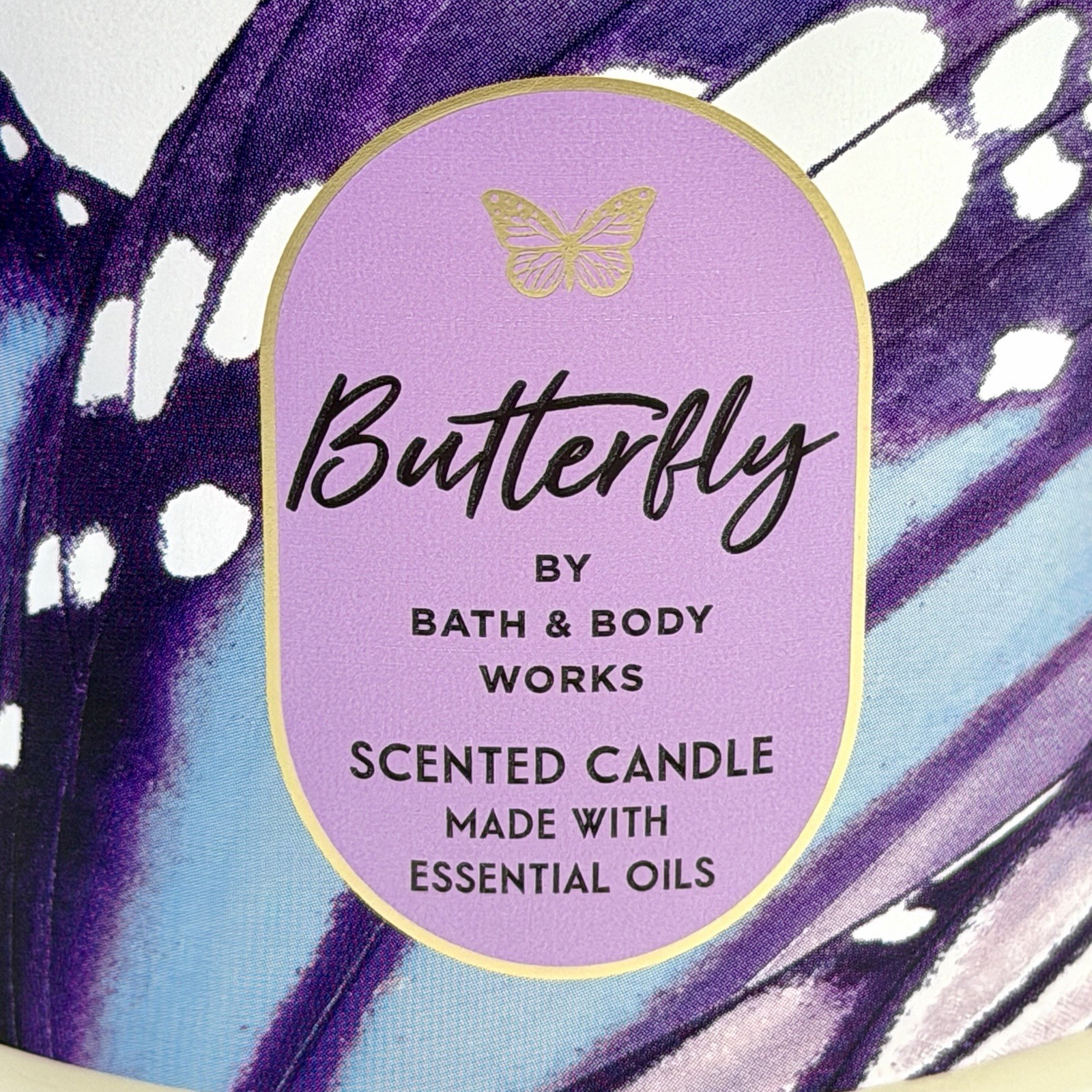 Bath & Body Works Butterfly 3-Wick Candle 14.5 oz Retired Sweet Floral Oils NEW