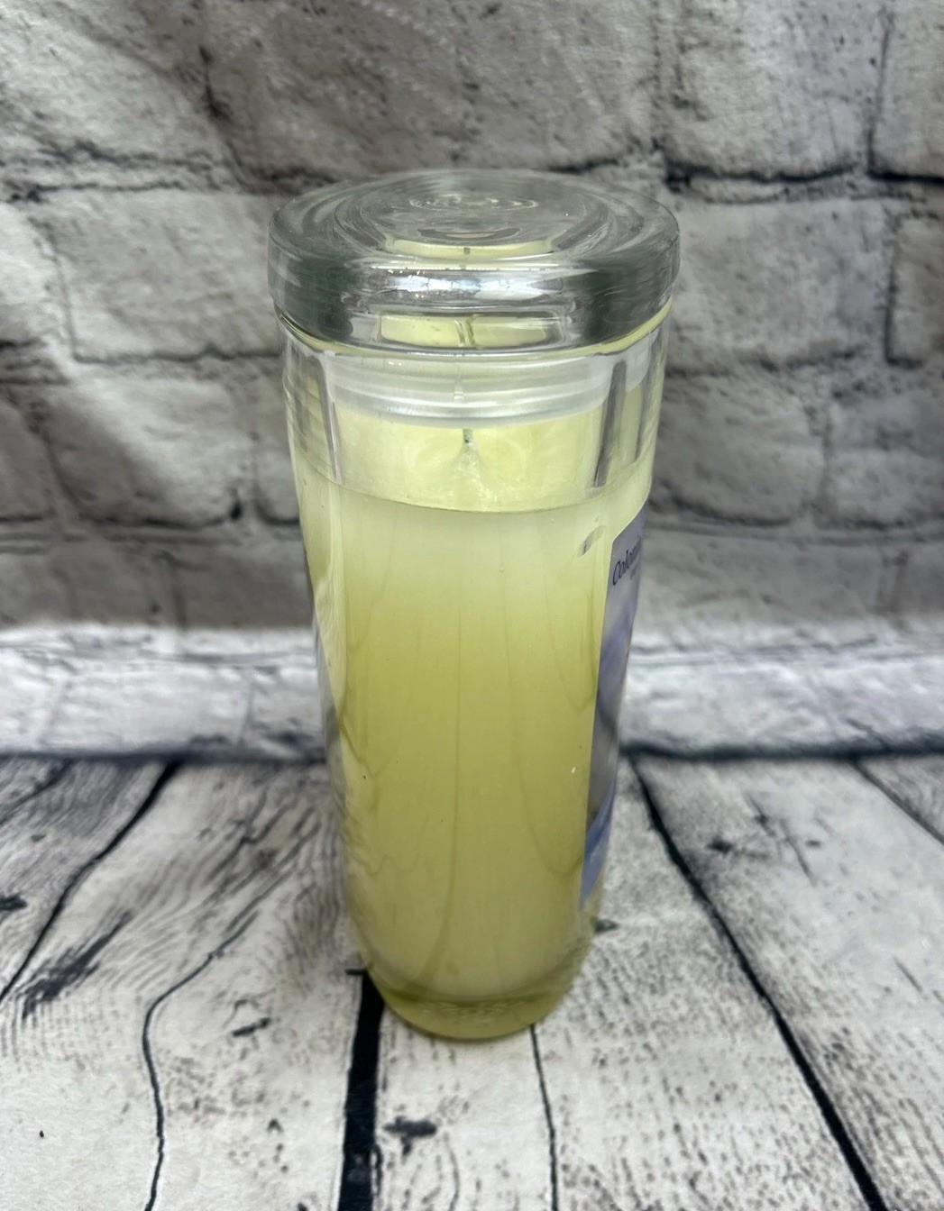 Colonial at Home Summer Linen Candle 22oz Aromatic 2 Wick Glass Oval Jar w Lid