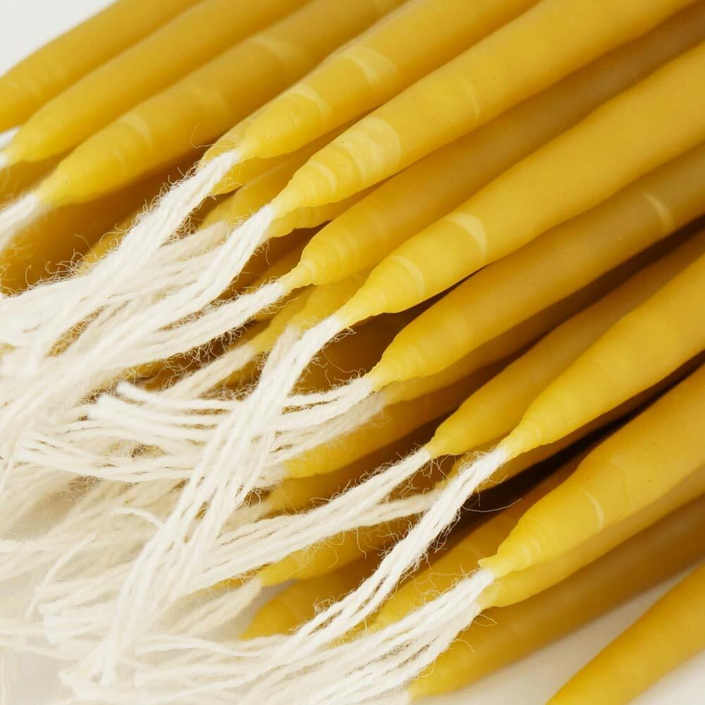 100% Pure Beeswax Taper Church Candles Orthodox Natural Honey Scent 200 pcs 11″