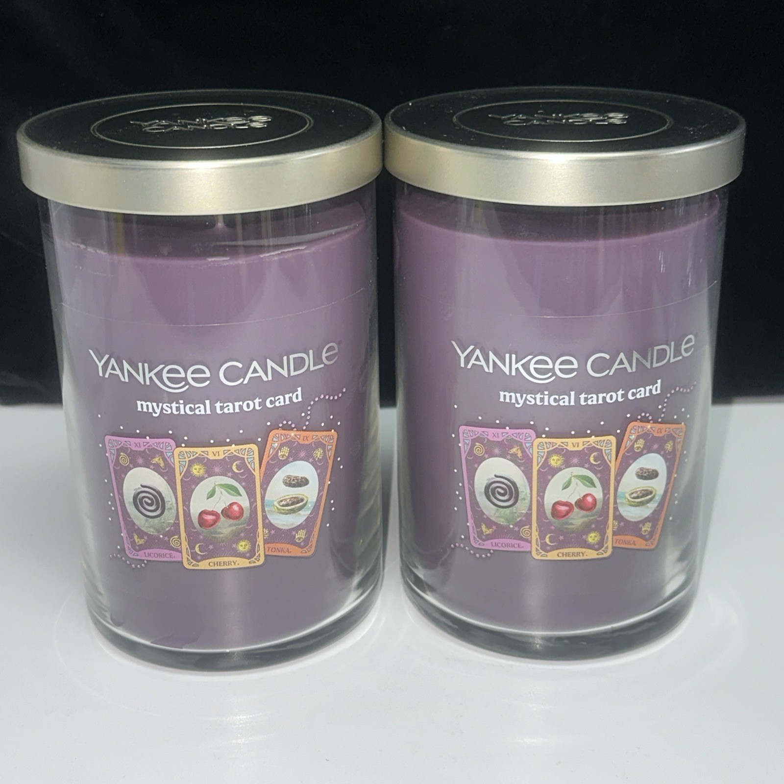 LOT OF 2-NEW-Yankee Candle MYSTICAL TAROT CARD Large 20oz- 2 WICK–NEW!!!