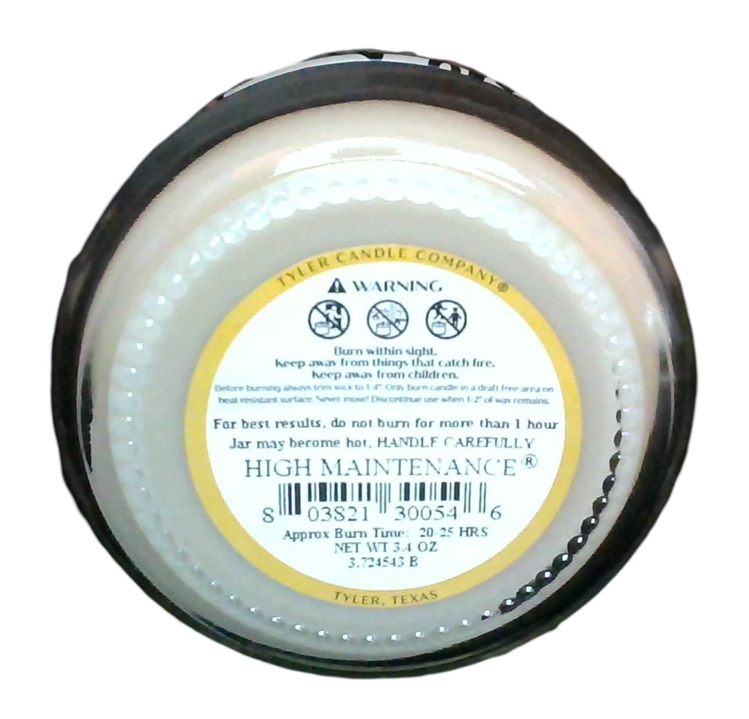 Tyler Candle – High Maintenance – 3.4oz Jar 1-wick – free shipping